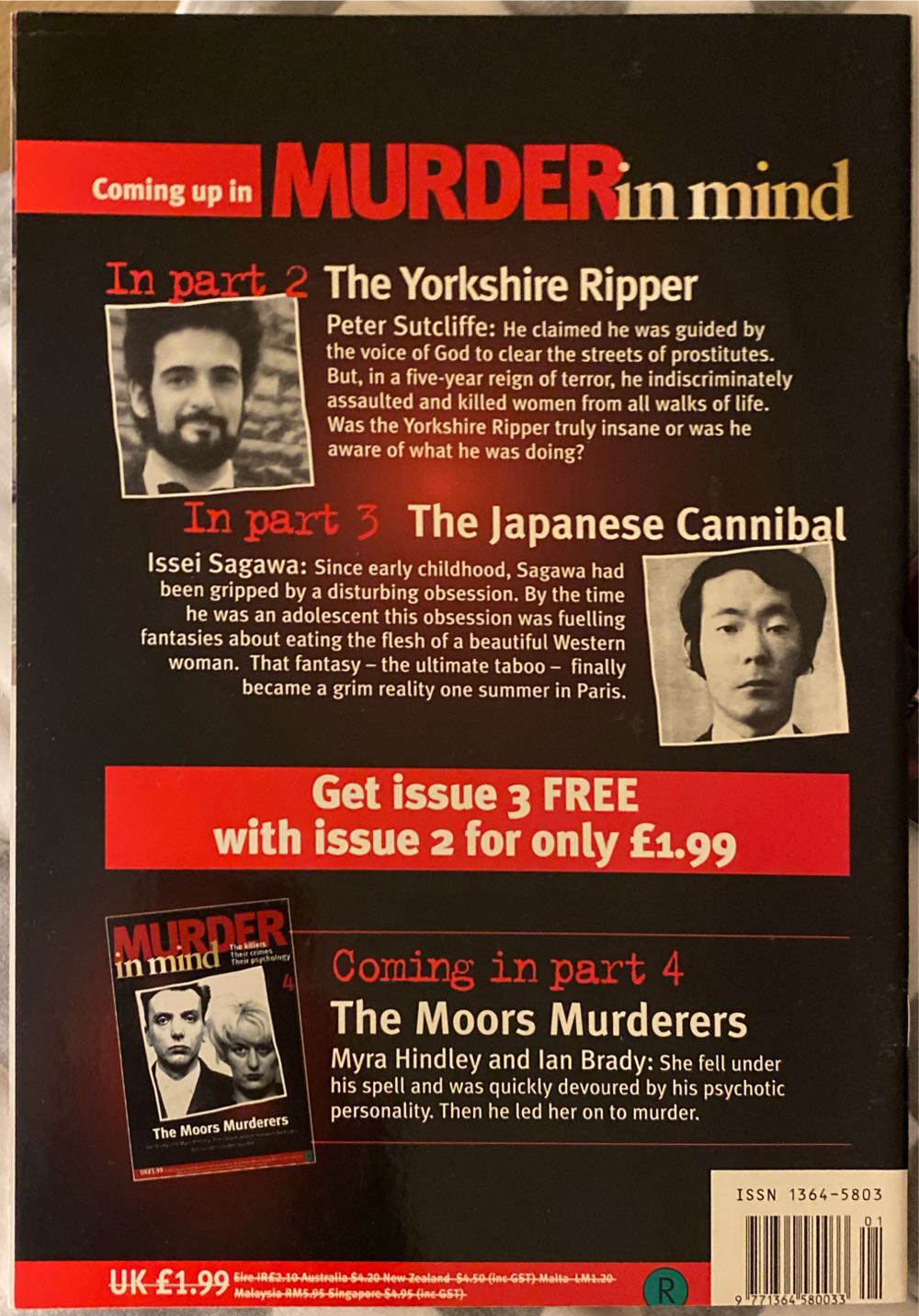 Murder In Mind  magazine collectible [Barcode 977136458003301] - Main Image 2