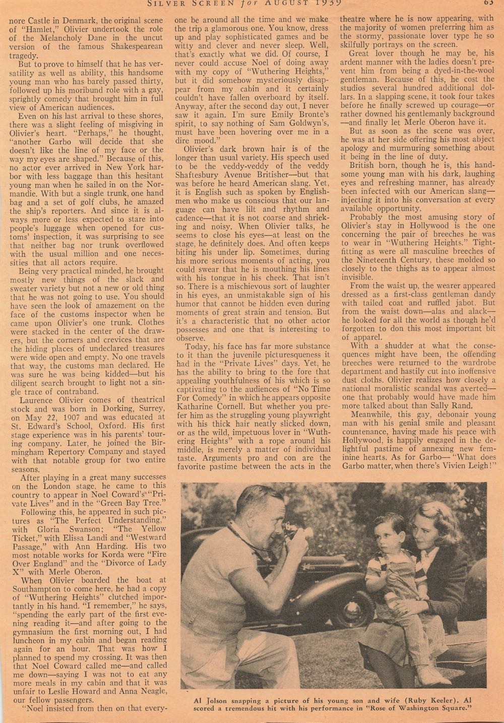 Silver Screen  (August) magazine collectible - Main Image 4