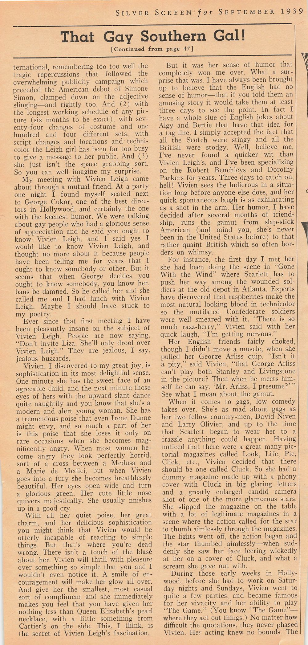 Silver Screen  (September) magazine collectible - Main Image 3