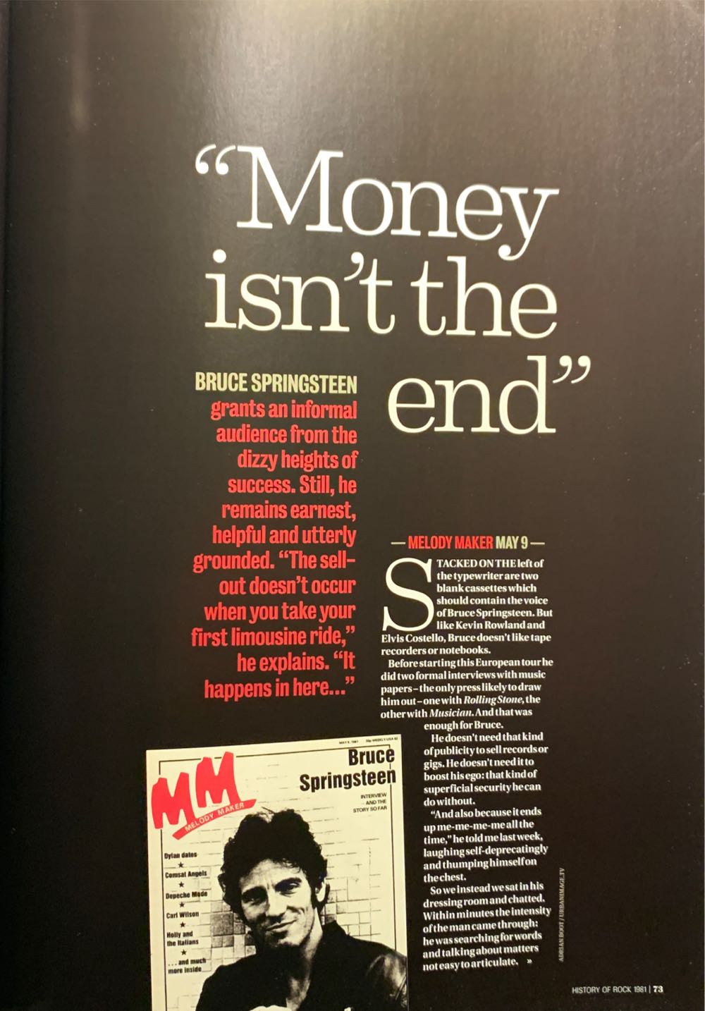 Uncut, The History Of Rock 1981  (November) magazine collectible [Barcode 501079153100817] - Main Image 2