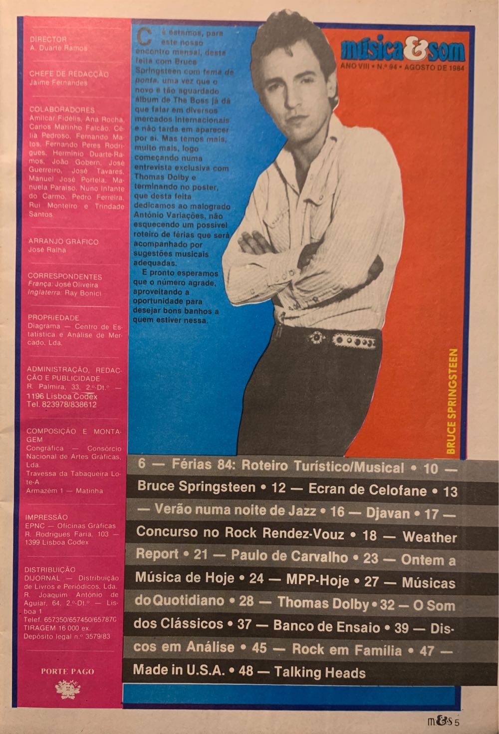 Musica & Som  (August) magazine collectible - Main Image 2