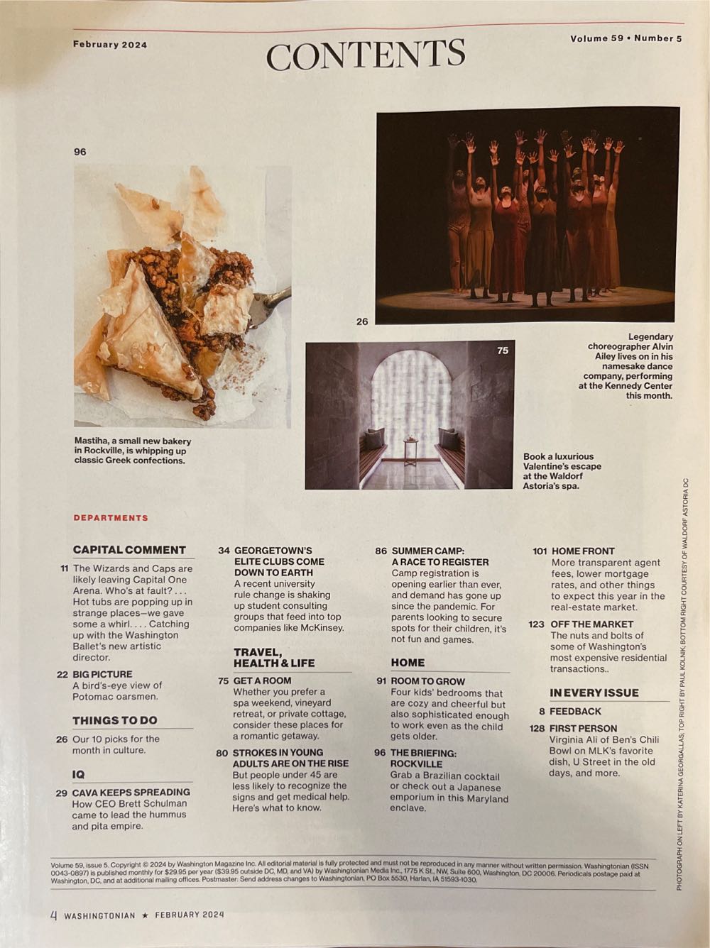 WASHINGTONIAN  (February) magazine collectible [Barcode 07482062711202] - Main Image 3