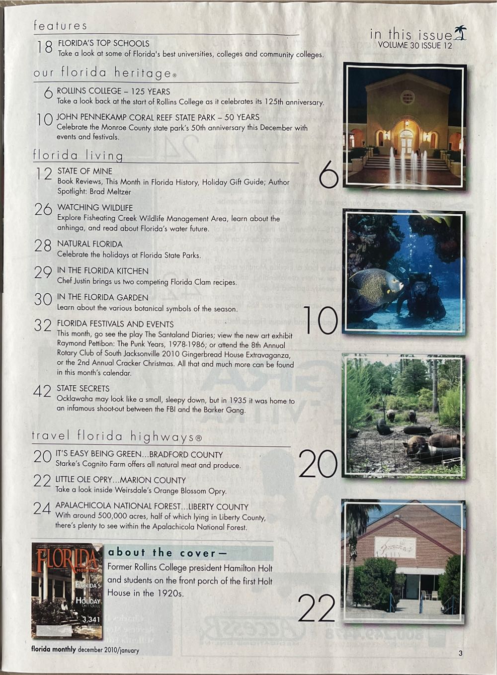 Florida Monthly Vol. 30 Nr. 12  (December) magazine collectible - Main Image 2