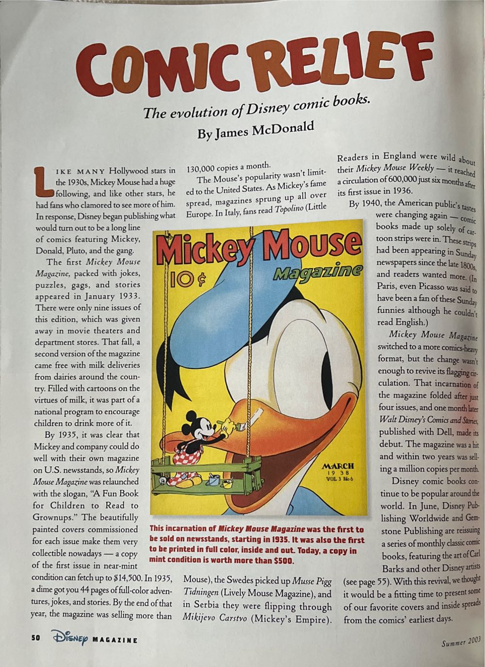 Disney Magazine 2003 Summer  magazine collectible - Main Image 3