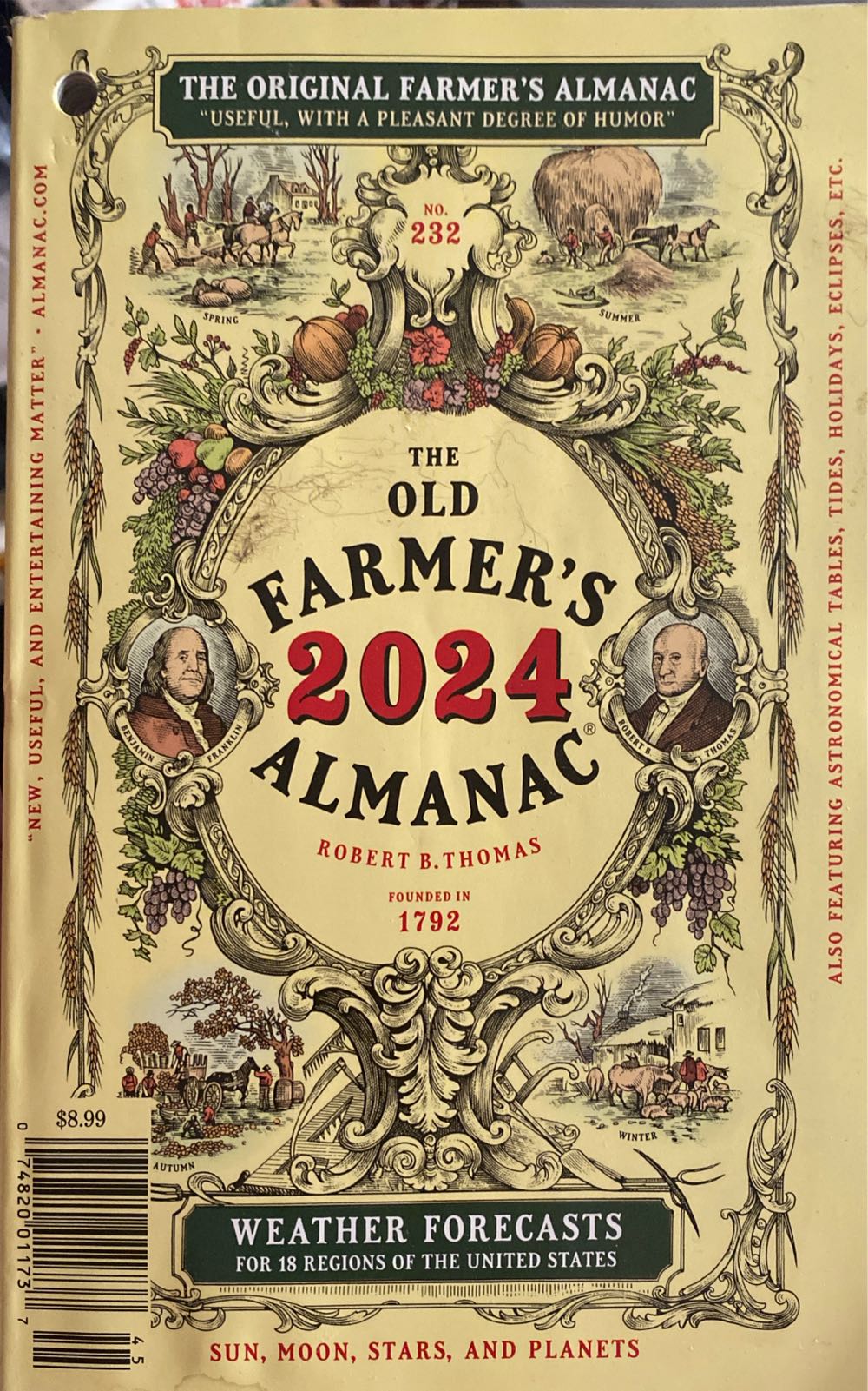 Old Farmer’s Almanac 2024  magazine collectible [Barcode 07482001173745] - Main Image 1