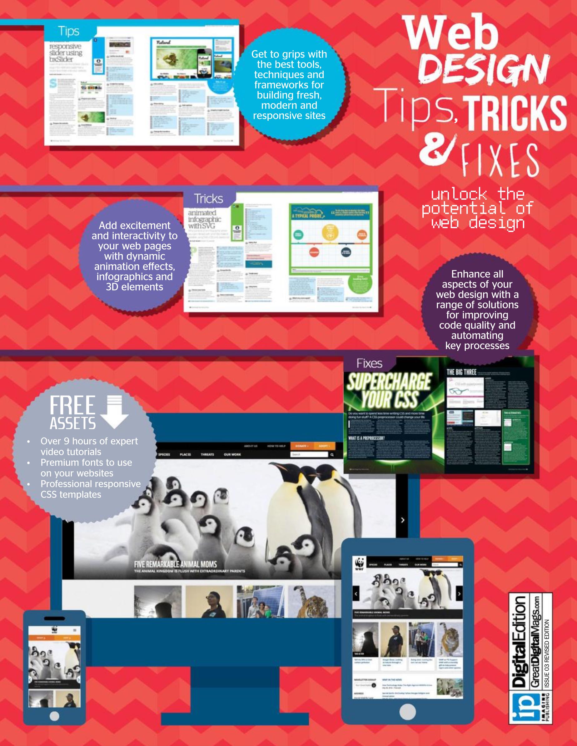 Web Design Tips, Tricks & Fixes  2015 January Vol 3  (January) magazine collectible - Main Image 2