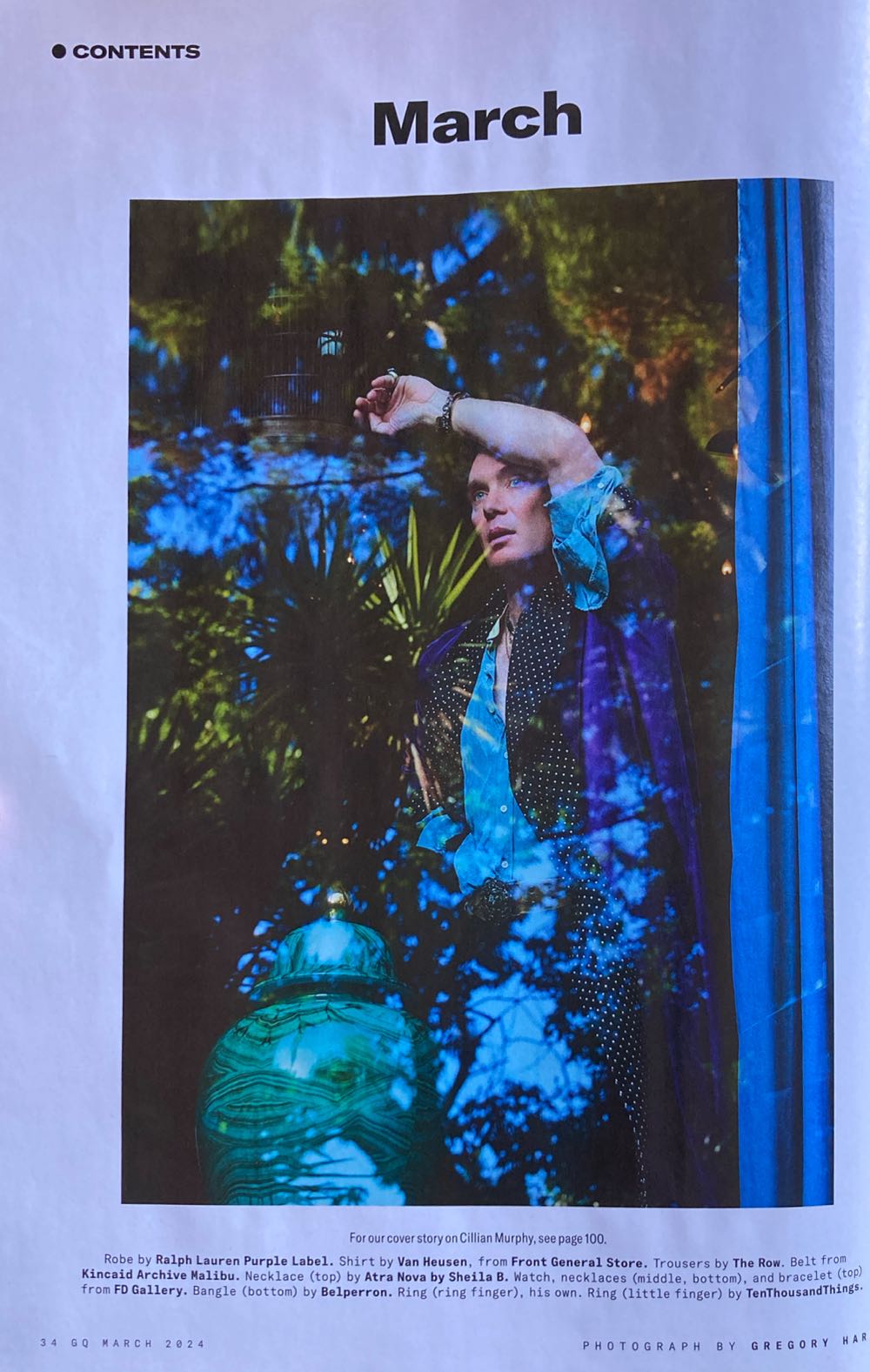 GQ Cillian Murphy  (March) magazine collectible [Barcode 977095487523803] - Main Image 4