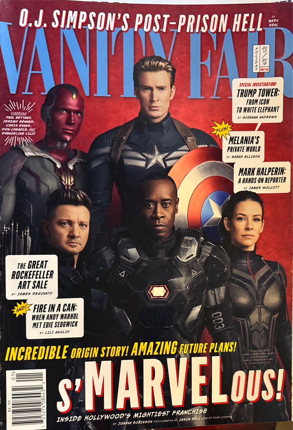 Vanity Fair Avengers Covers  magazine collectible [Barcode 72527408443201] - Main Image 2