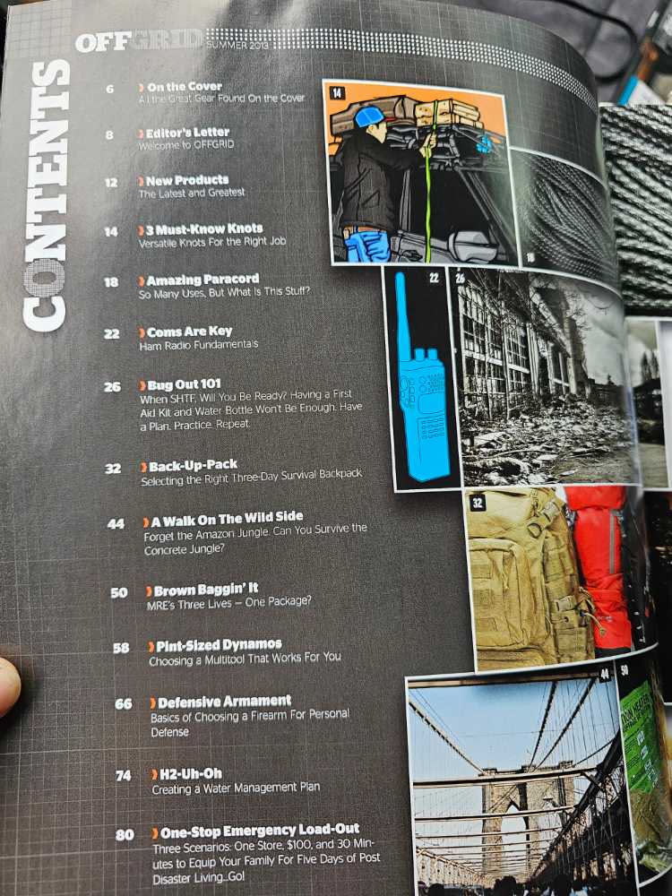 OffGrid  (August) magazine collectible [Barcode 079025349692] - Main Image 2
