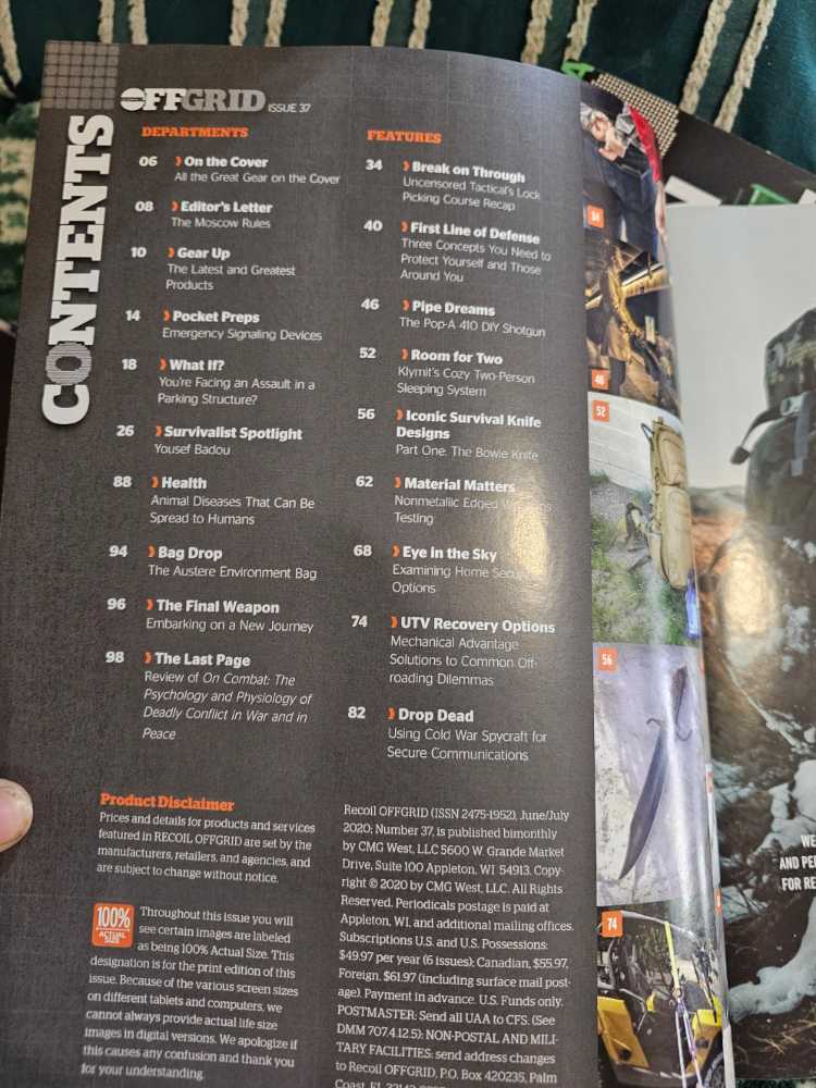 OffGrid  (May) magazine collectible [Barcode 07447040383806] - Main Image 2