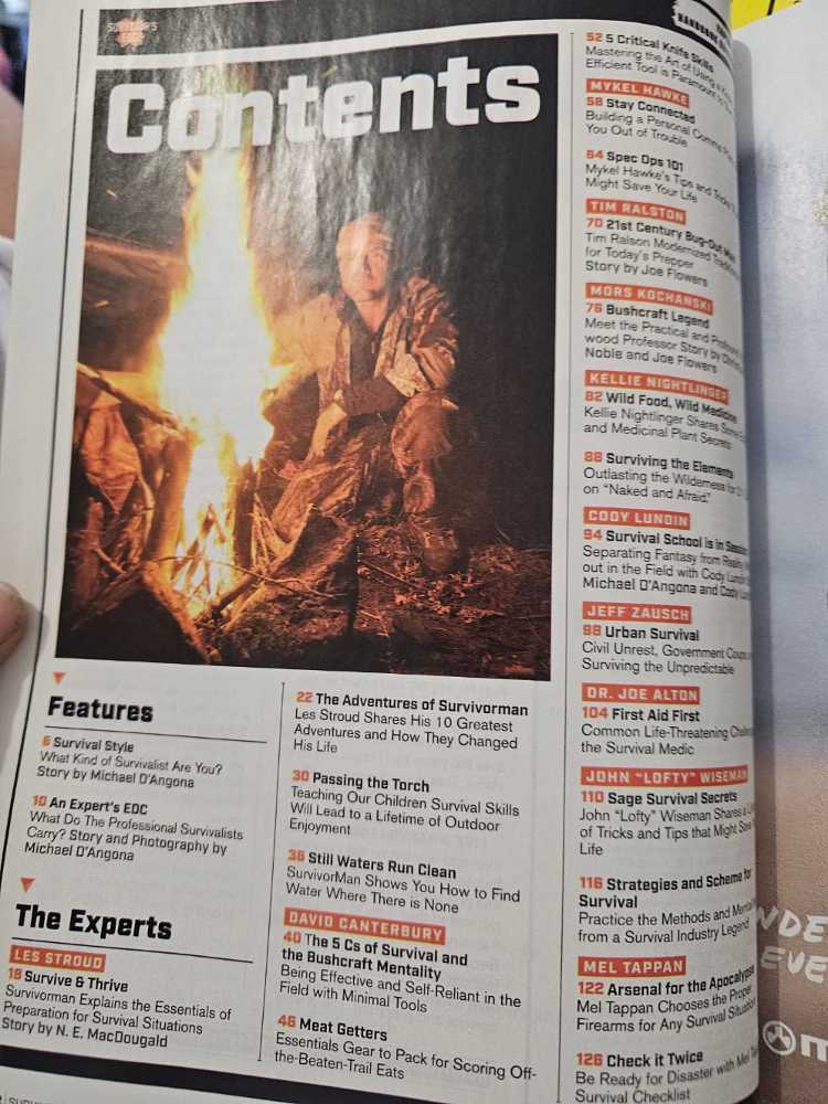 Survivor’s Edge  (August) magazine collectible [Barcode 07447002736201] - Main Image 2