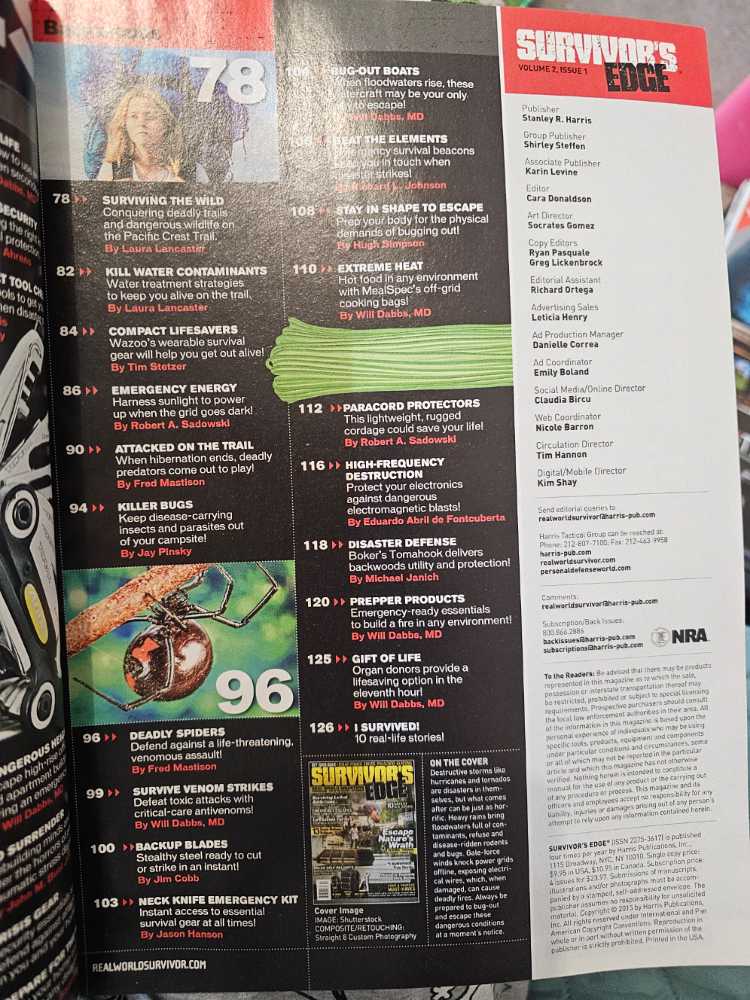 Survivor’s Edge  (July) magazine collectible [Barcode 07447002163652] - Main Image 3