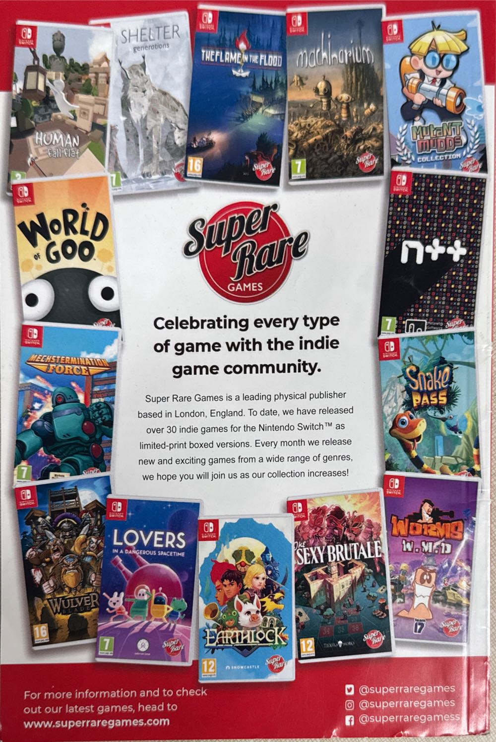 Switch Player 47  (December) magazine collectible - Main Image 2