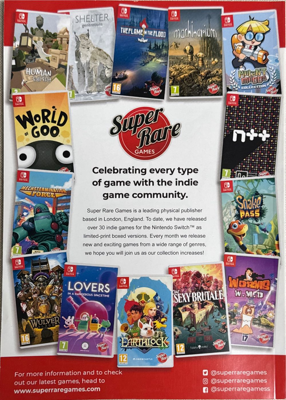 Switch Player 51  (April) magazine collectible - Main Image 2