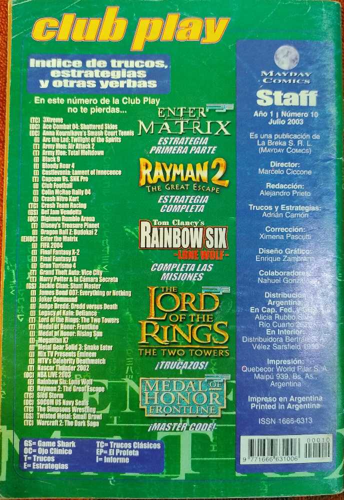 Club Play Año 1 # 10  (julio) magazine collectible - Main Image 4