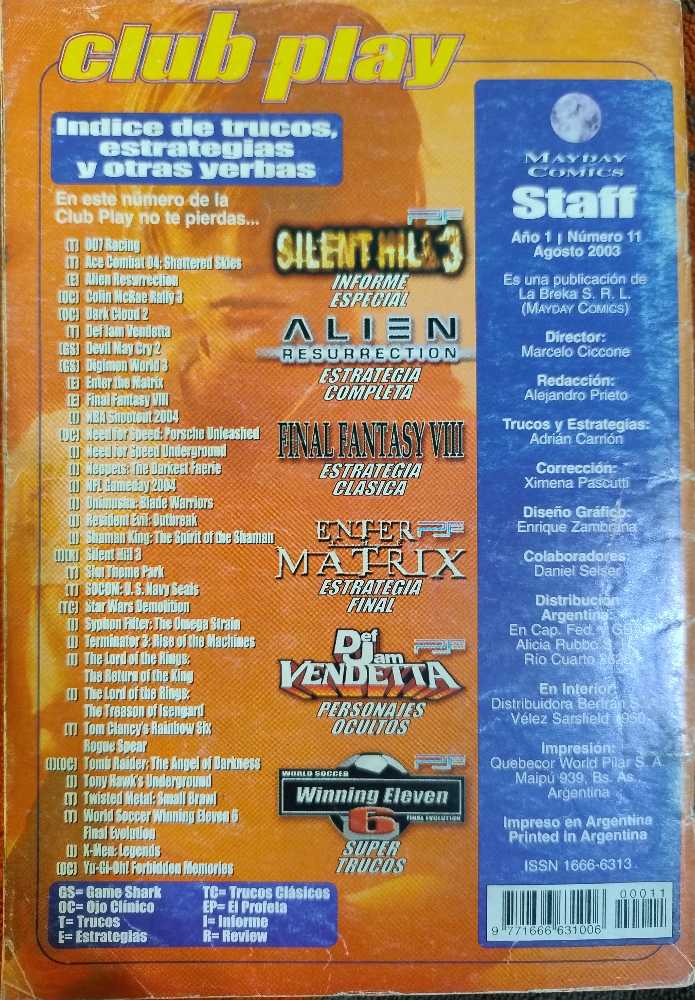 Club Play Año 1 # 11  (agosto) magazine collectible - Main Image 4