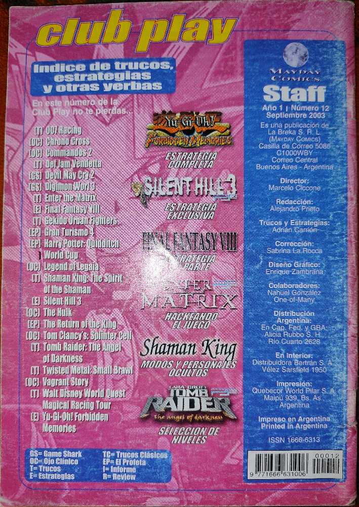 Club Play Año 1 # 12  (septiembre) magazine collectible - Main Image 4