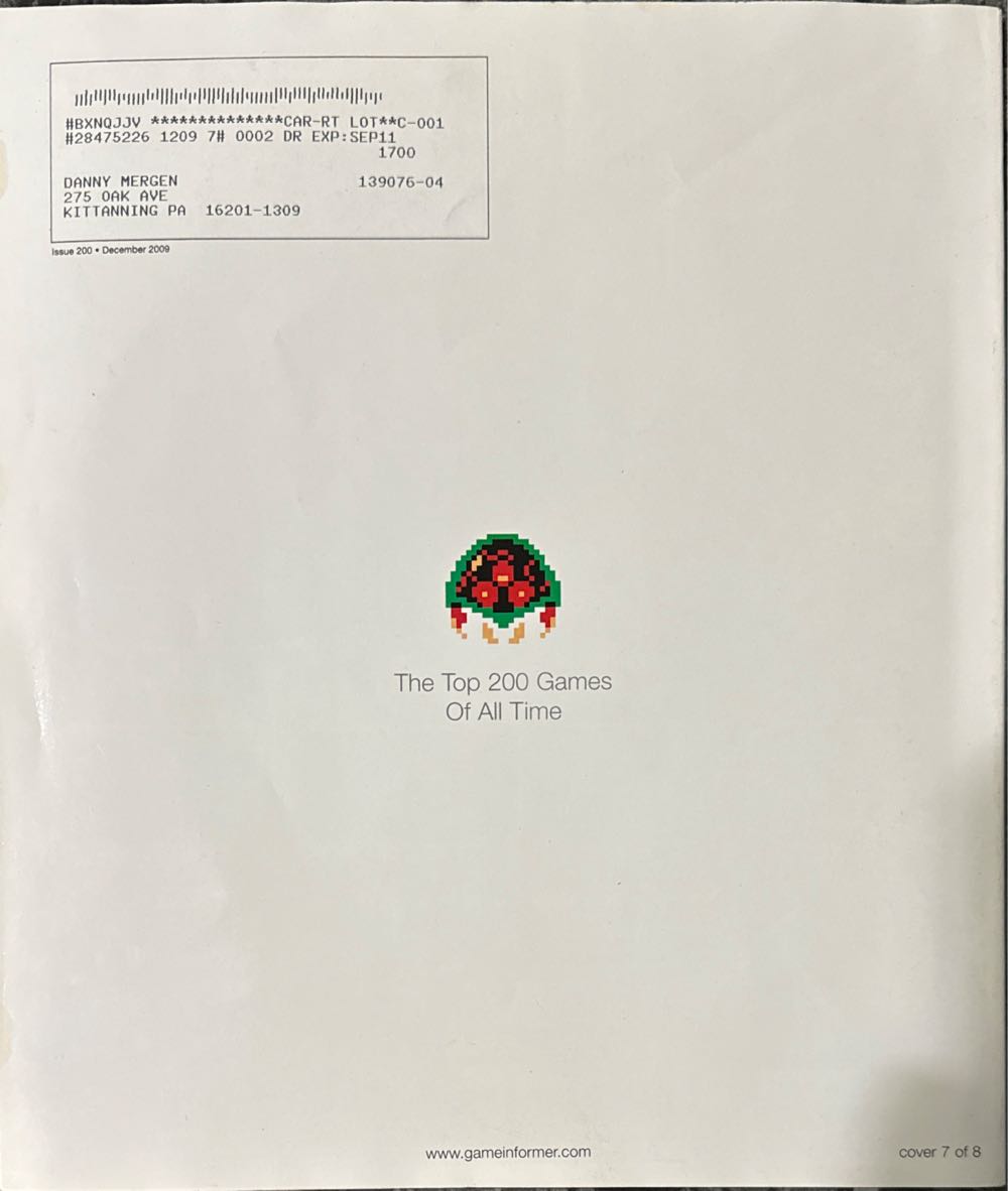 Game Informer 200 Metroid Cover  (December) magazine collectible - Main Image 2