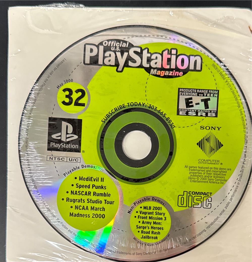 Official U.S. PlayStation Magazine 32 W/Demo  (May) magazine collectible [Barcode 01402406968401] - Main Image 3