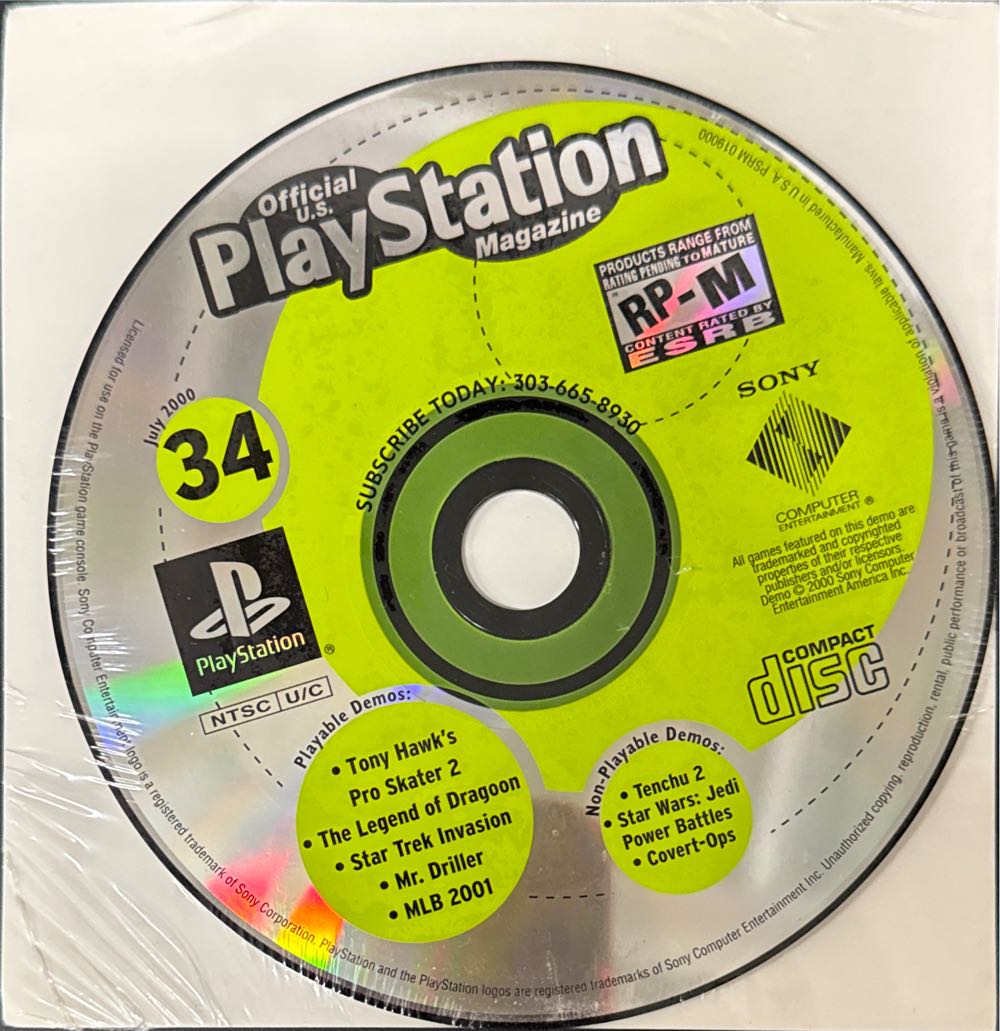 Official U.S. PlayStation Magazine 34  (July) magazine collectible [Barcode 01402406968407] - Main Image 3
