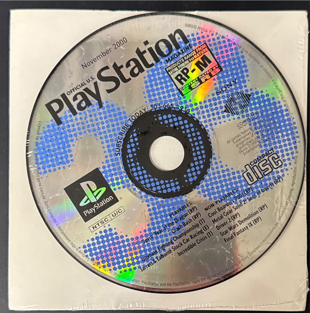 Official U.S. PlayStation Magazine 38  (November) magazine collectible [Barcode 01402406968411] - Main Image 3