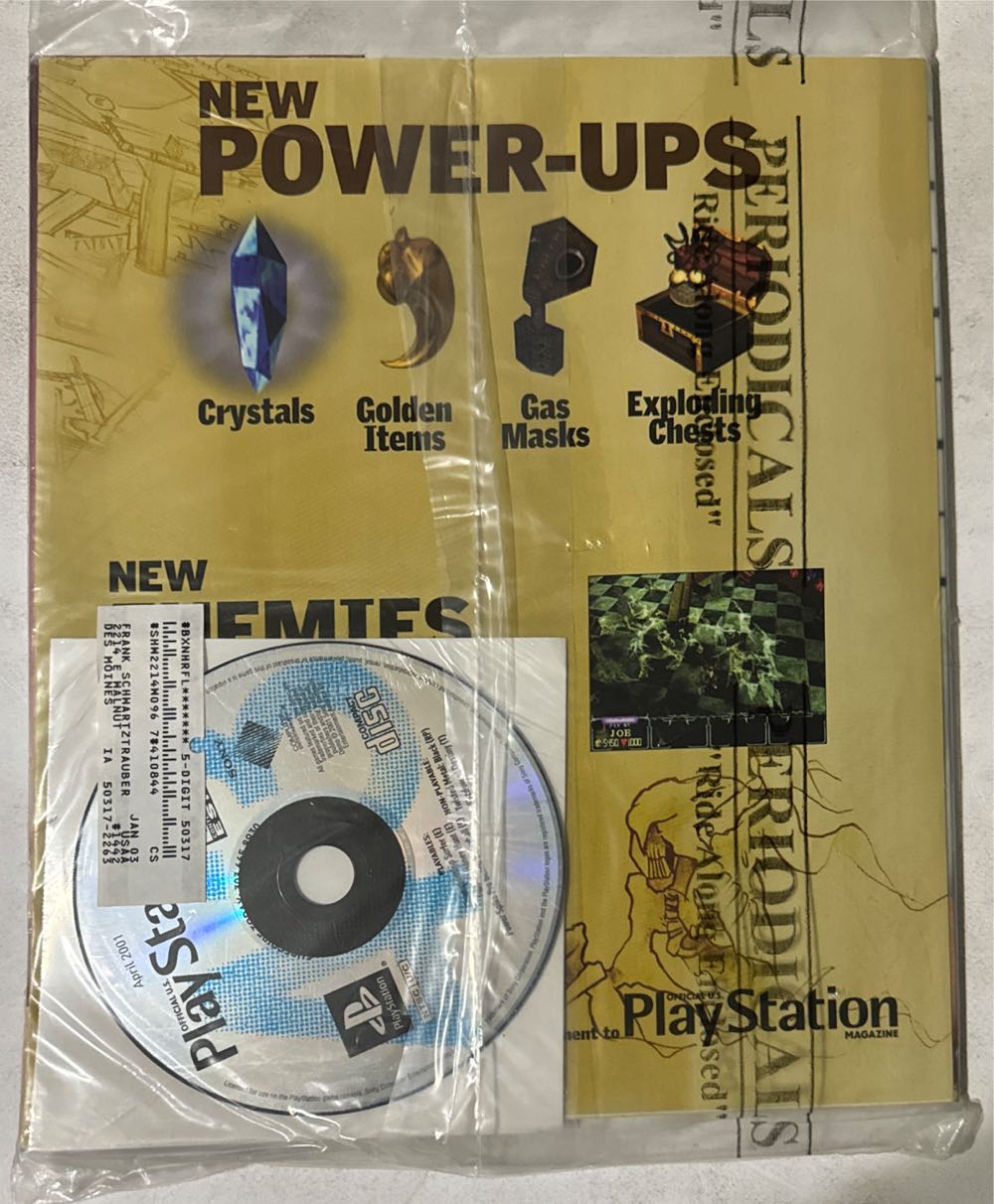 Official U.S. PlayStation Magazine 43 W/Demo  (April) magazine collectible [Barcode 01402406968404] - Main Image 2