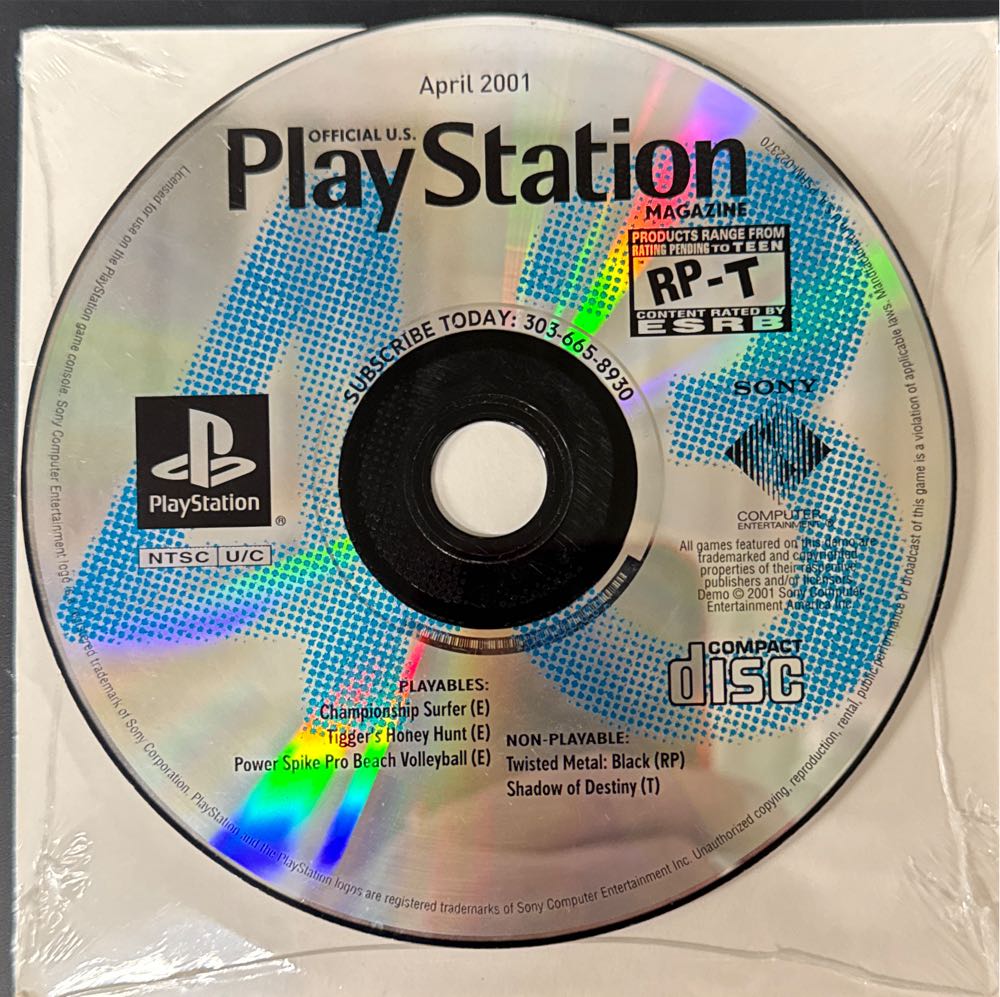 Official U.S. PlayStation Magazine 43 W/Demo  (April) magazine collectible [Barcode 01402406968404] - Main Image 3