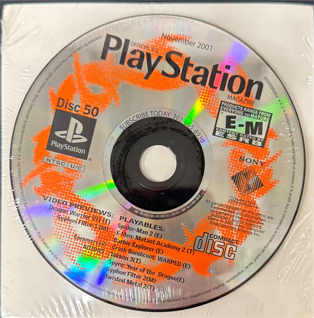 Official U.S. PlayStation Magazine 50 W/Demo  (November) magazine collectible [Barcode 01402406968411] - Main Image 3