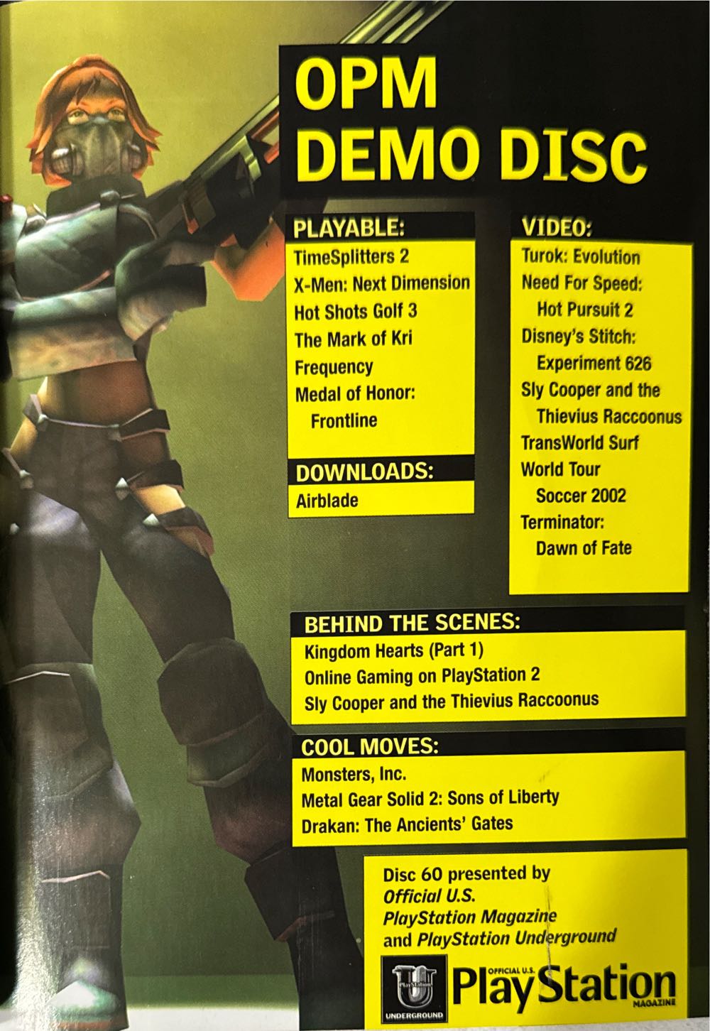 Official U.S. Playstation Magazine 60 W/Demo  (September) magazine collectible [Barcode 07099206968209] - Main Image 3