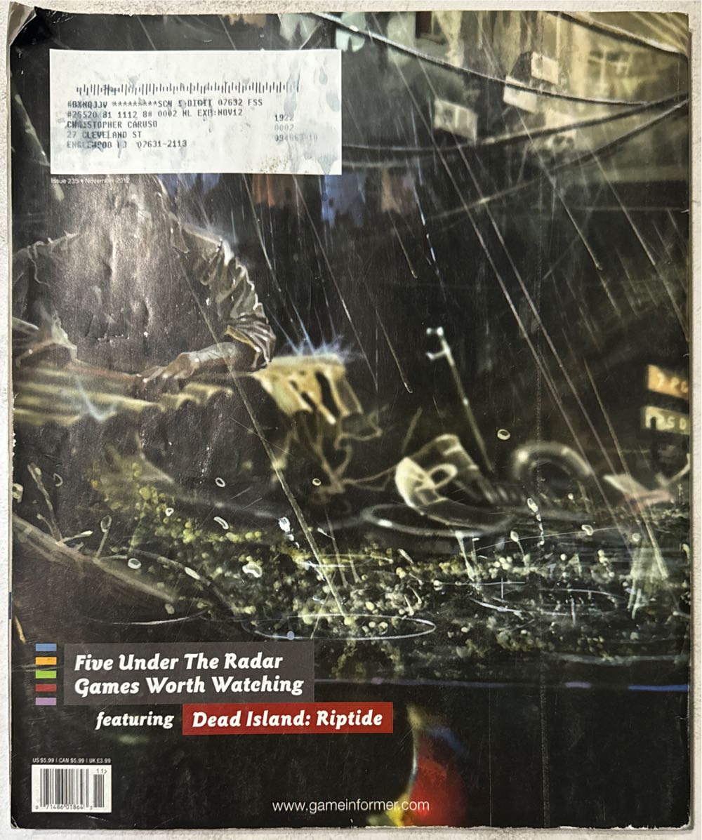 Game Informer 235 (Cover 4 of 5)  (November) magazine collectible - Main Image 2