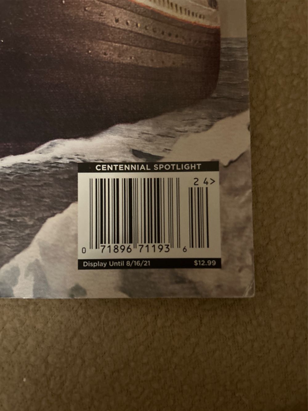 The titanic  (August) magazine collectible [Barcode 07189671193624] - Main Image 3
