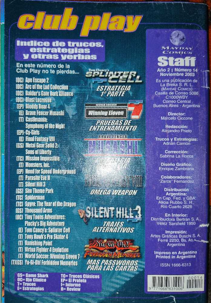 Club Play Año 2 # 14  (noviembre) magazine collectible - Main Image 4