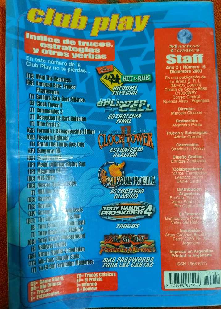 Club Play Año 2 # 15  (diciembre) magazine collectible - Main Image 4