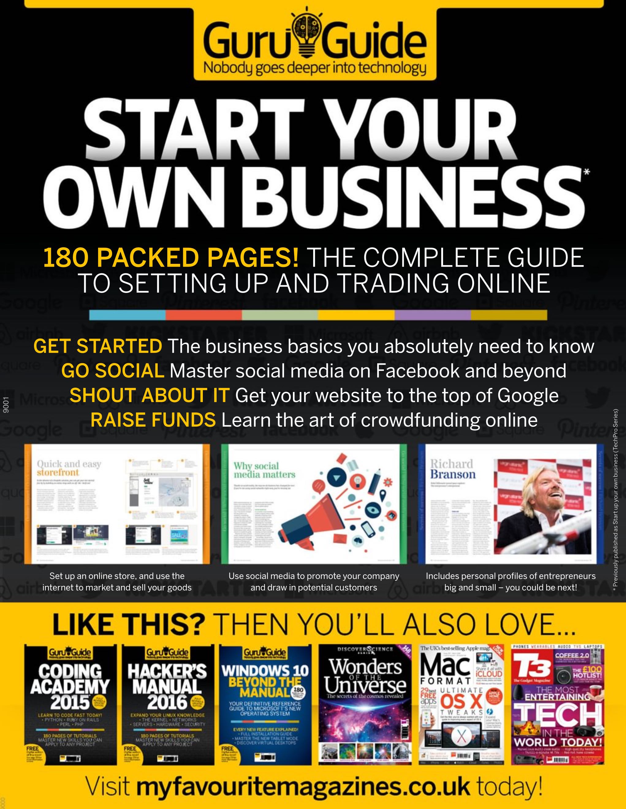 Tech Guru Guide - Start Your Own Business  2016 March  (March) magazine collectible - Main Image 2