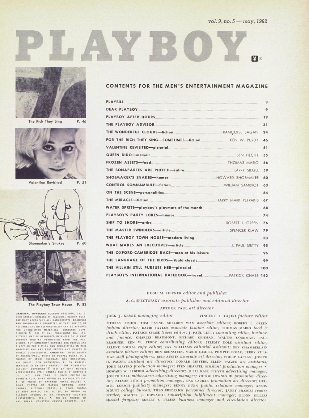 PB0905 Playboy May 1962  (May) magazine collectible - Main Image 2