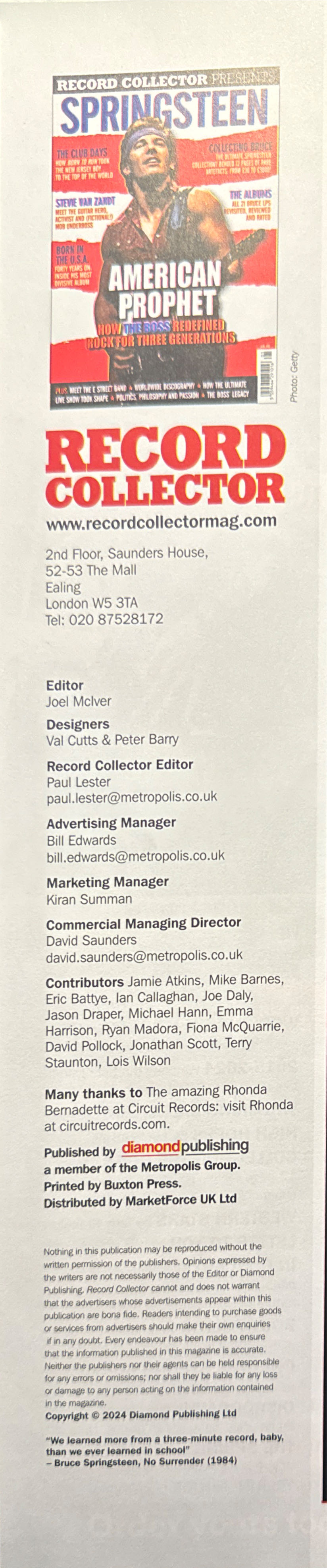 Record Collector  (April) magazine collectible - Main Image 3