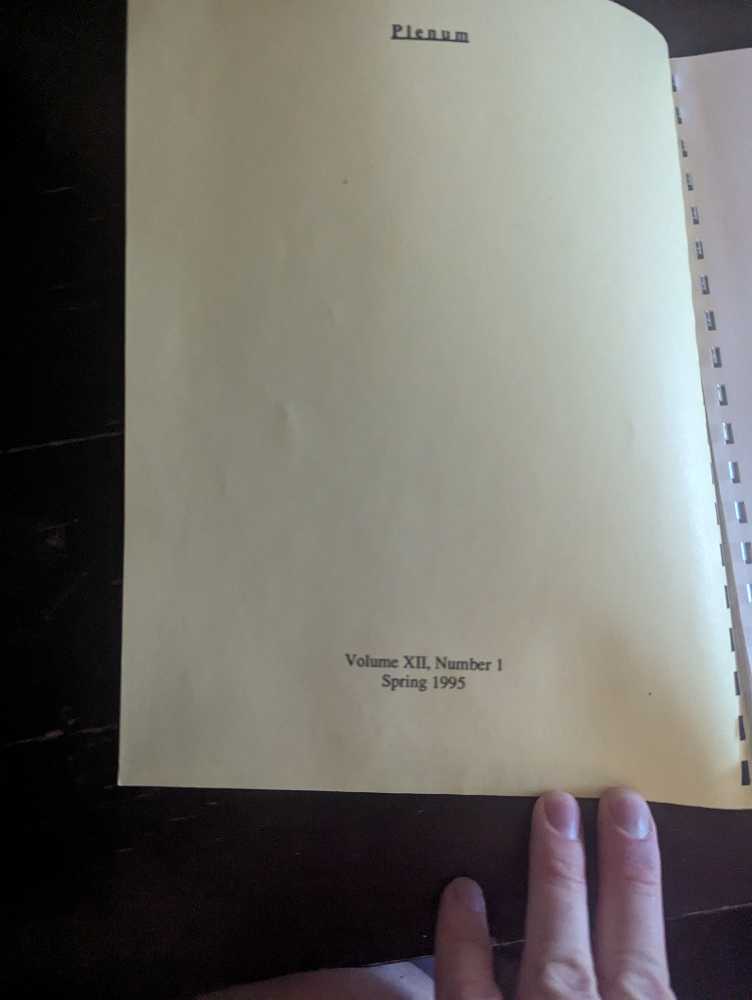 Plenum  magazine collectible - Main Image 2