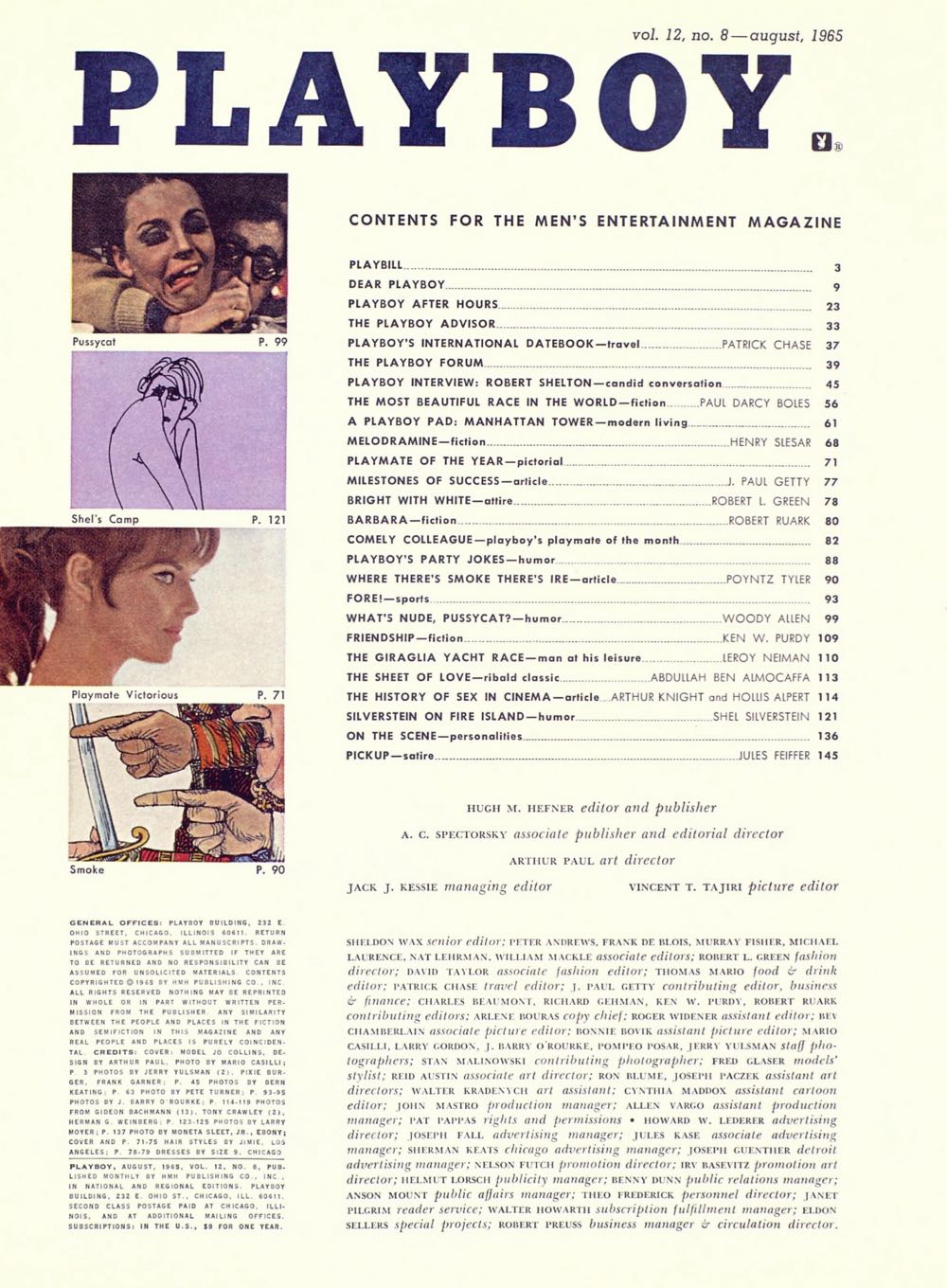 PB1208 Playboy August 1965  (August) magazine collectible - Main Image 2