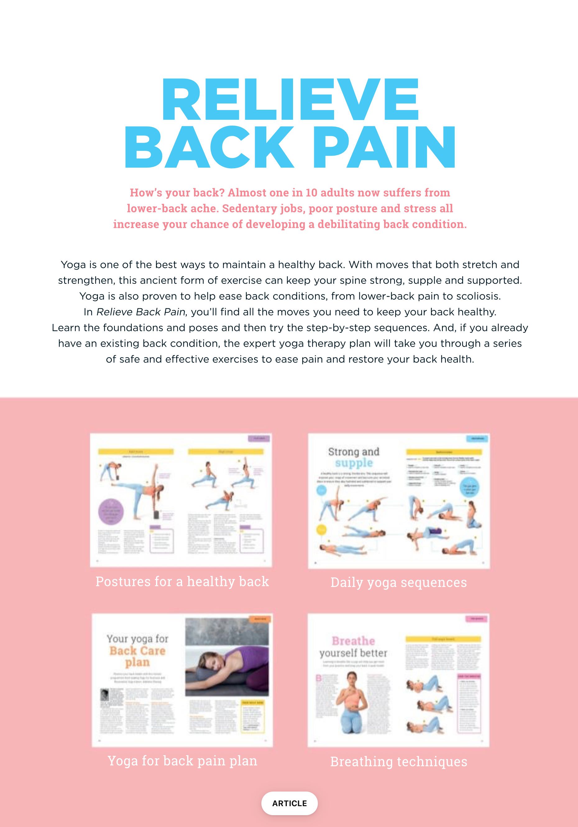 Relieve Back Pain  2024 March  (March) magazine collectible - Main Image 2