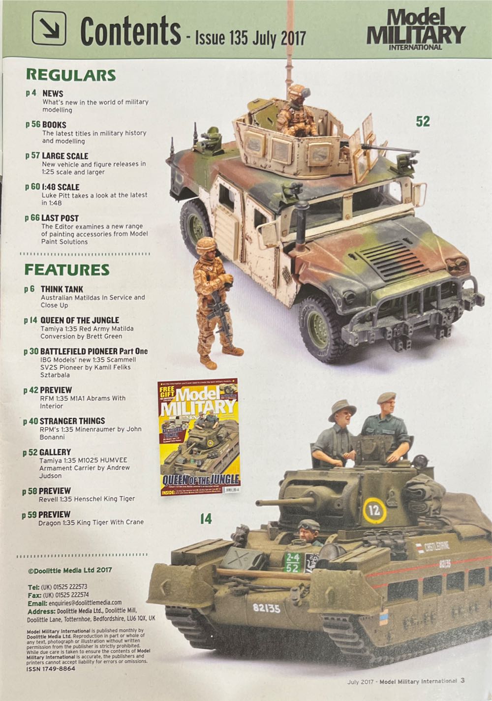 Model Military International Issue 135  (July) magazine collectible [Barcode 977174988604035] - Main Image 2