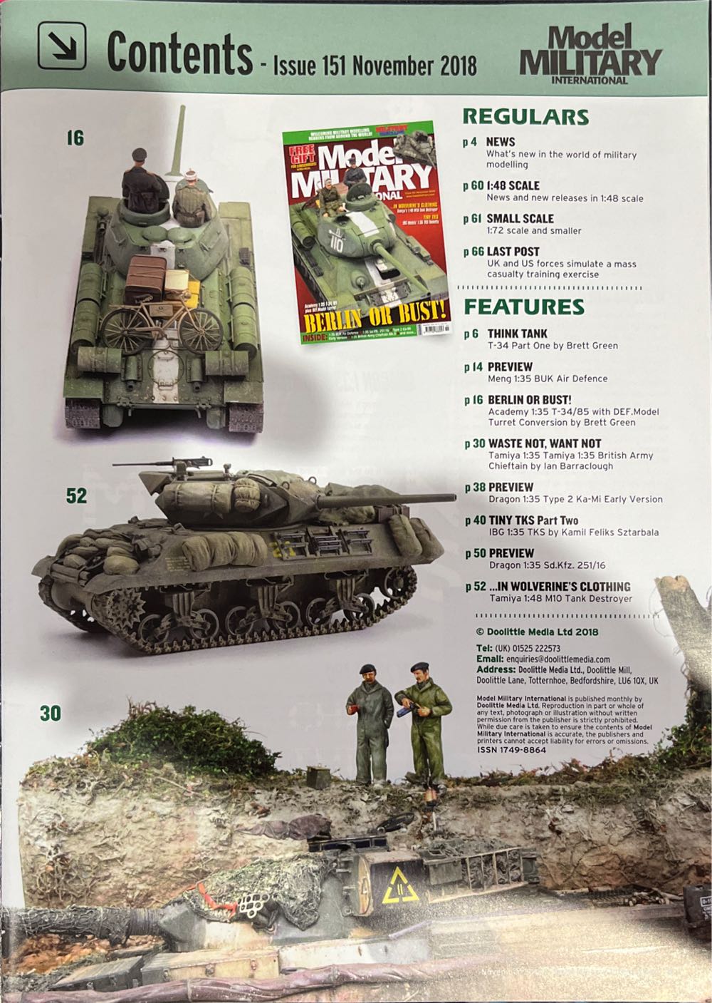 Model Military International Issue 151  magazine collectible [Barcode 977174988605717] - Main Image 2
