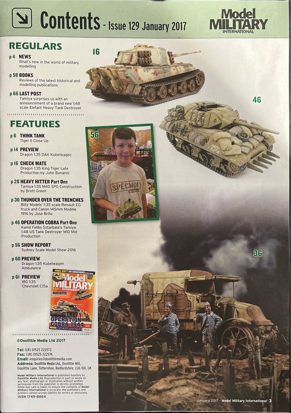 Model Military International Issue 129  (January) magazine collectible [Barcode 977174988604029] - Main Image 2