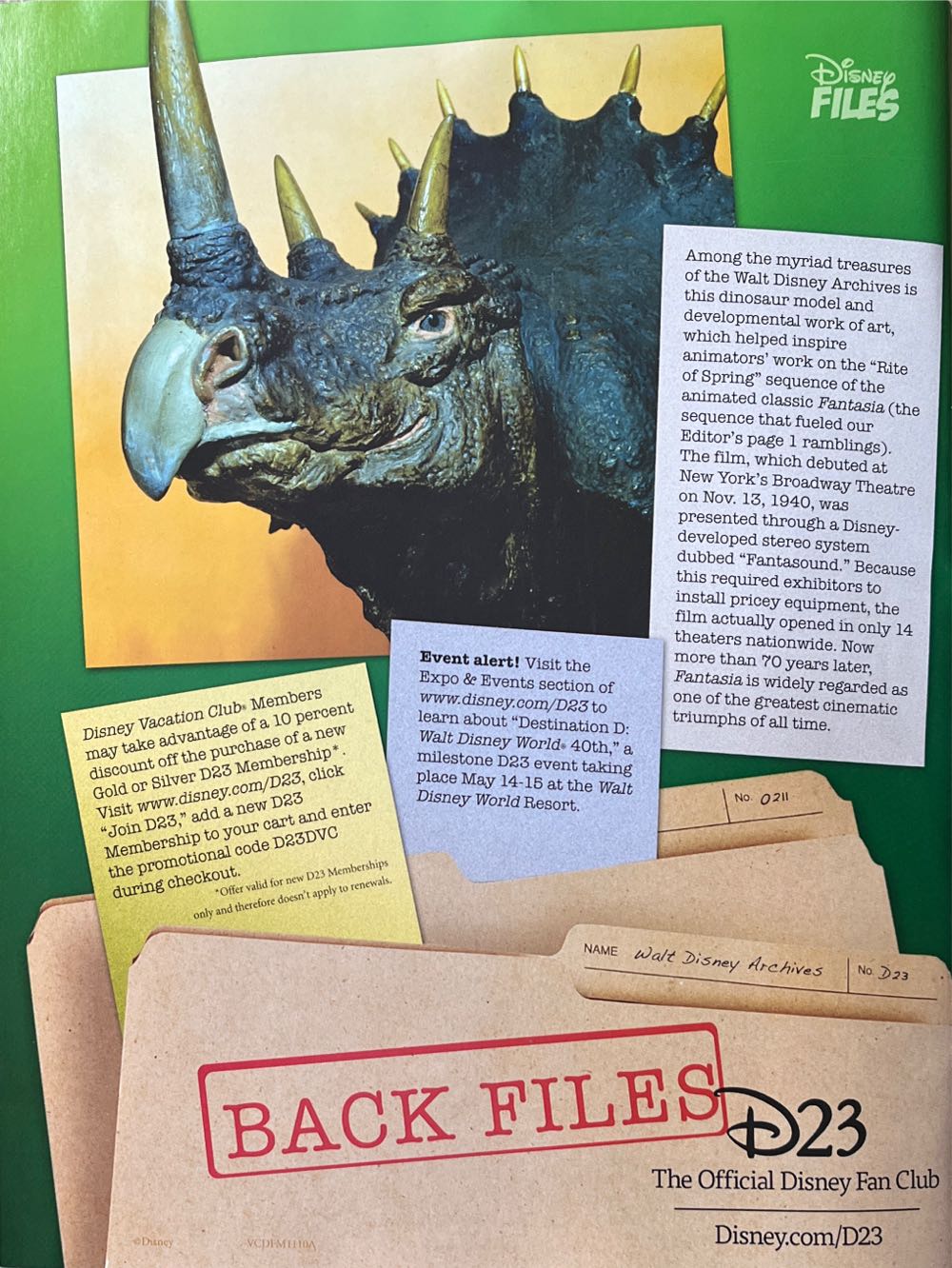 Disney Files Magazine Vol. 20 Nr. 1  magazine collectible - Main Image 2