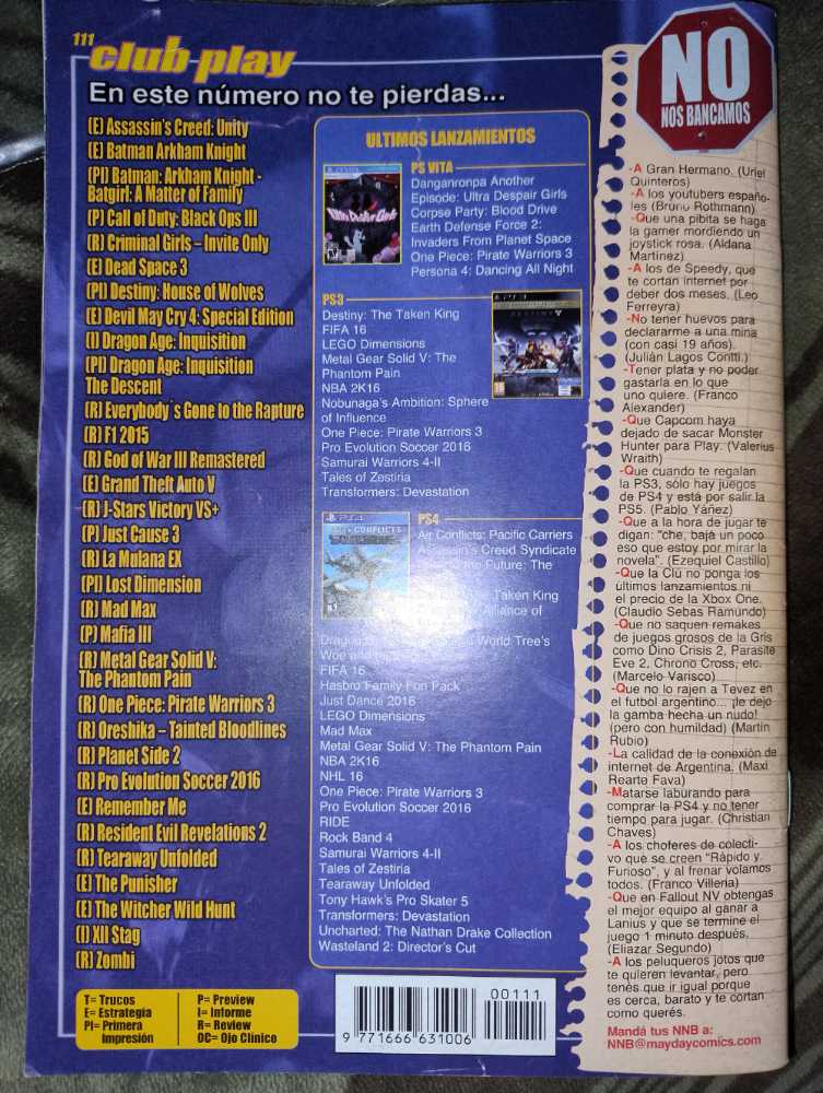 Club Play Año 11 # 111  (octubre) magazine collectible - Main Image 4
