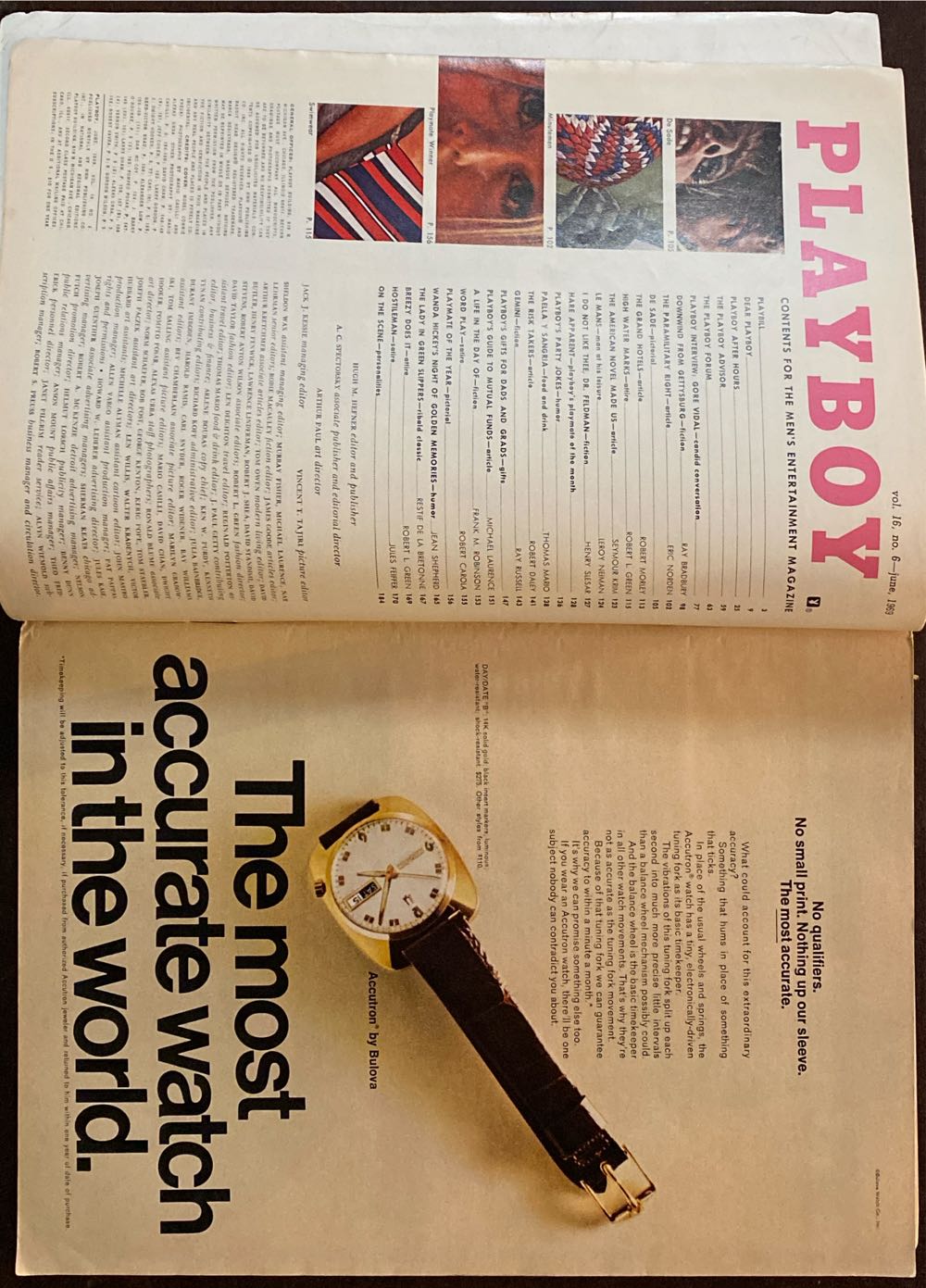 Playboy 1969 - June  (June) magazine collectible - Main Image 2