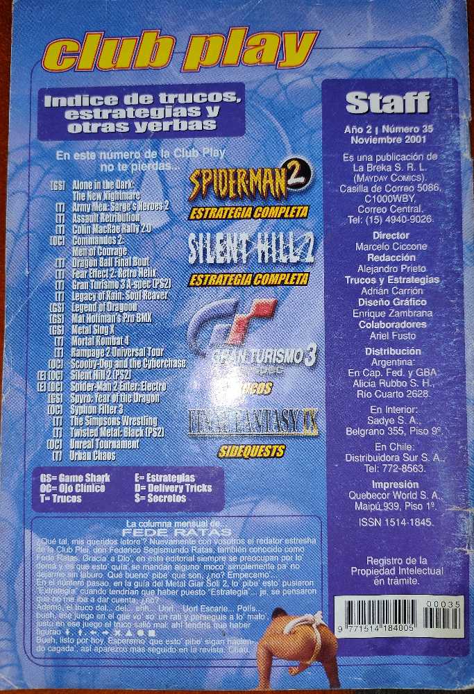 Club Playstation Año 3 # 35  (noviembre) magazine collectible - Main Image 4