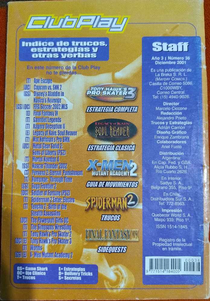 Club Playstation Año 3 # 36  (diciembre) magazine collectible - Main Image 4