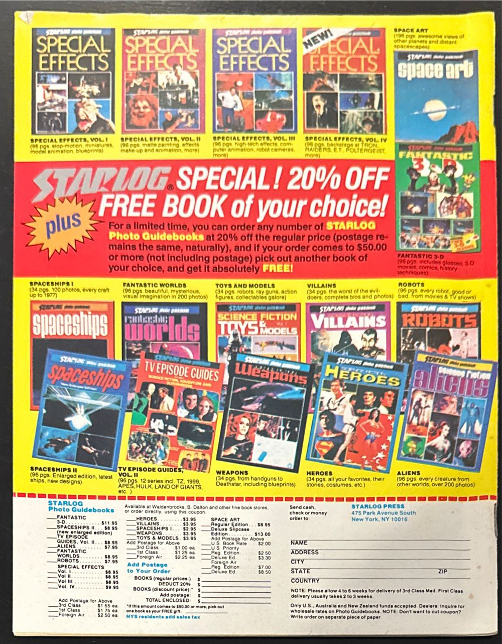 Starlog  (April) magazine collectible [Barcode 07189649112804] - Main Image 2