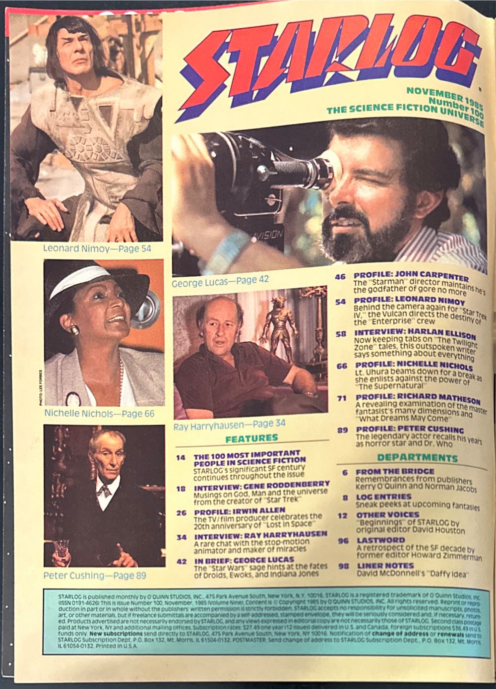 Starlog  (November) magazine collectible [Barcode 07189649112811] - Main Image 3