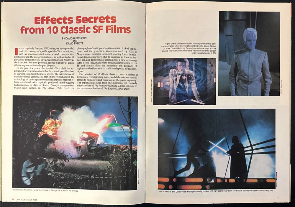 Starlog  (March) magazine collectible [Barcode 07189649112803] - Main Image 4